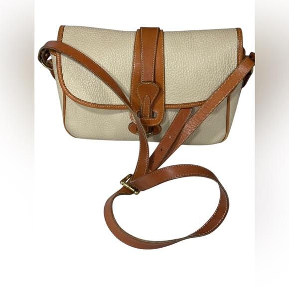 Dooney & Bourke Handbags - Dooney & Bourke Equestrian R56 Binocular Handbag Vintage Bone/Tan
